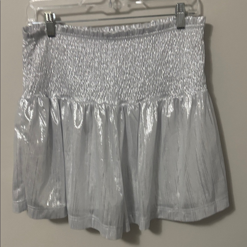 Shimmering Silver Skirt